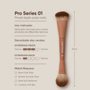 Mascavo Pro Series 01 Pincel de Maquiagem Duplo para Rosto