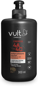 Vult Creme Para Pentear Ultra Nutritivo Cabelos Crespos 4A a 4C 300ml