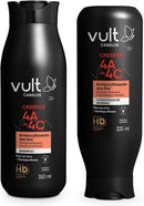 Vult Cabelos Combo Crespos 4A a 4C: Shampoo 350ml + Condicionador 325ml