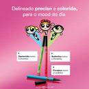 QDB Kit Canetas Delineadoras Livres E Determinadas As Meninas Super Poderosas 3 x 0,4g cada
